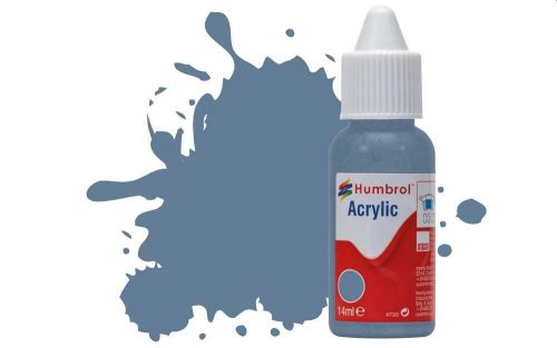 Humbrol Acrylic Paint No.157 Azure Blue Matt, Dropper Bottle 14 ml (DB0157)