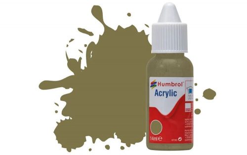 Humbrol Acrylic Paint No. 226 Interior Green Matt, Dropper Bottle 14 ml (DB0226)