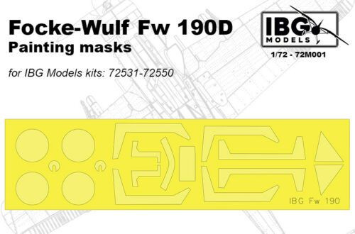 IBG Fw190D Painting masks 1:72(72M001)