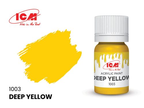 ICM BASIC COLORS Deep Yellow bottle 12 ml  (1003)