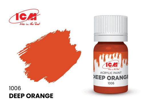 ICM BASIC COLORS Deep Orange bottle 12 ml  (1006)