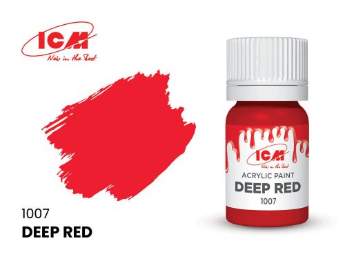 ICM BASIC COLORS Deep Red bottle 12 ml  (1007)