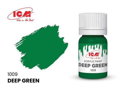 ICM BASIC COLORS Deep Green bottle 12 ml  (1009)