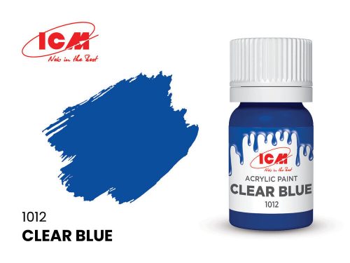 ICM CLEAR COLORS  Clear Blue bottle 12 ml  (1012)