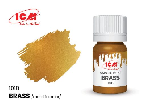 ICM METALLIC COLORS Brass bottle 12 ml  (1018)