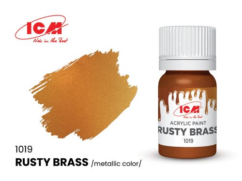 ICM METALLIC COLORS Rusty Brass bottle 12 ml  (1019)