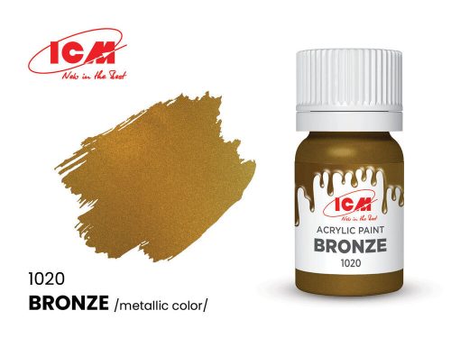 ICM METALLIC COLORS Bronze bottle 12 ml  (1020)