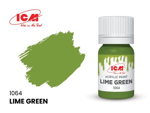 ICM GREEN Lime Green bottle 12 ml  (1064)