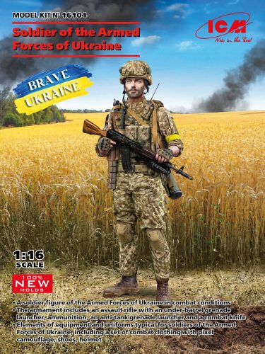 ICM Soldier of the Armed Forces of Ukraine(100% new molds) 1:16 (16104)