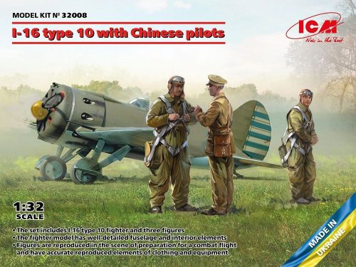 ICM I-16 type 10 with Chinese pilots 1:32 (32008)