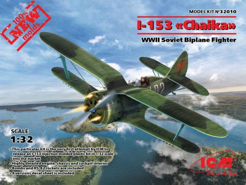 ICM I-153,WWII Soviet Fighter(100% new molds 1:32 (32010)