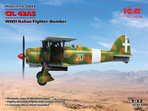 ICM CR. 42AS, WWII Italian Fighter-Bomber 1:32 (32023)