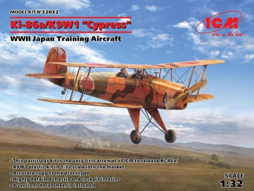 ICM Ki-86a/K9W1 Cypress,WWII Japan Trainin Aircraft 1:32 (32032)