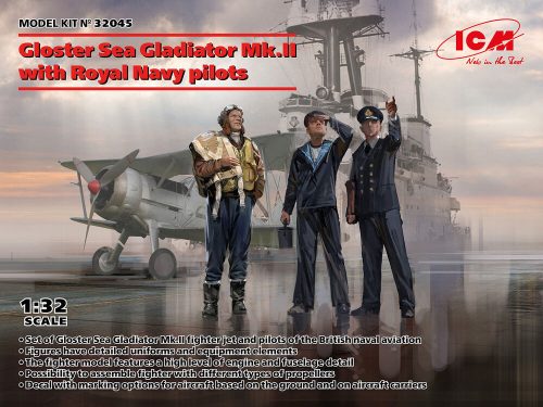 ICM Gloster Sea Gladiator Mk.II with Royal Navy pilots 1:32 (32045)