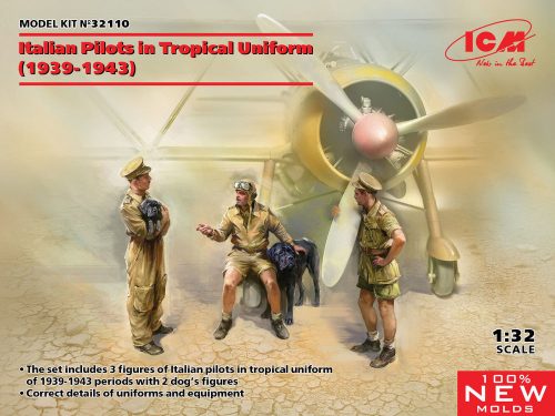 ICM Italian Pilots in Tropical Uniform (1939-1943) ( 1:32 (32110)