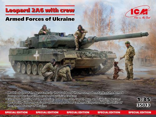 ICM Leopard 2A6 of the Armed Forces of Ukraine with crew 1:35 (35013)