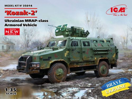 ICM Kozak-2, Ukrainian MRAP-class Armored Vehicle (100% new molds) 1:35 (35014)