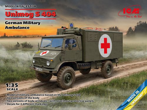 ICM Unimog S 404, German Military Ambulance 1:35 (35138)