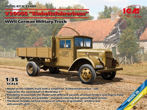 ICM V3000S Einheitsfahrerhaus, WWII German Military Truck 1:35 (35409)