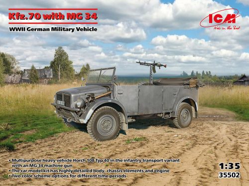 ICM Kfz.70 with MG 34, WWII German Military Vehicle 1:35 (35502)