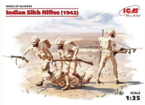 ICM Indian Sikh Rifles (1942) (4 figures) 1:35 (35564)