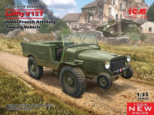 ICM Laffly V15T, WWII French Artillery Towing Vehicle (100% new molds) 1:35 (35570)