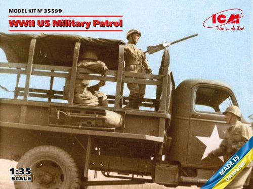 ICM WWII US Military Patrol (G7107 with MG M1919A4) 1:35 (35599)