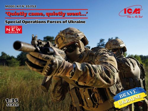 ICM Quietly came,quietly went.Special Operations Forces of Ukraine(4 fig)new molds 1:35 (35752)