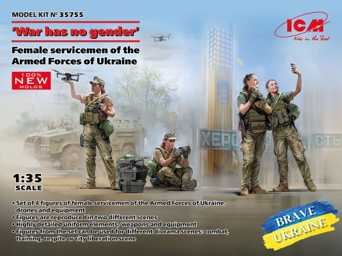 ICM 'War has no gender'. Female servicemen of the Armed Forces of Ukraine (100% new molds) 1:35 (35755)