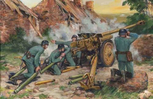 ICM 7,62cm Pak 36(r) with German Crew 1:35 (35801)