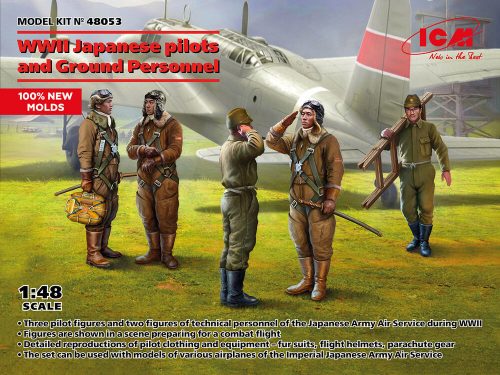 ICM Japanese pilots and Ground Personnel WWII (100% new molds) 1:48 (48053)