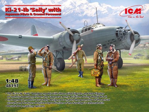 ICM Ki-21-Ib 'Sally' with Japanese Pilots and Ground Personnel 1:48 (48197)