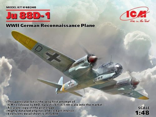 ICM Ju 88D-1,WWII German ReconnaissancePlane 1:48 (48240)