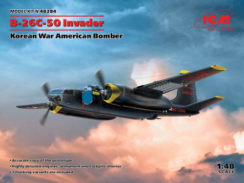 ICM B-26-50 Invader, Korean War American Bomber 1:48 (48284)