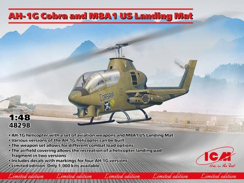 ICM AH-1G Cobra and M8A1 US Landing Mat LIMITED EDITION! 1:48 (48298)