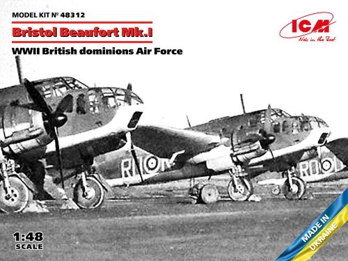 ICM Bristol Beaufort Mk.I, WWII British dominions Air Force 1:48 (48312)