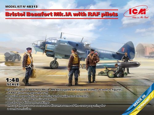 ICM Bristol Beaufort Mk.IA with RAF pilots 1:48 (48313)