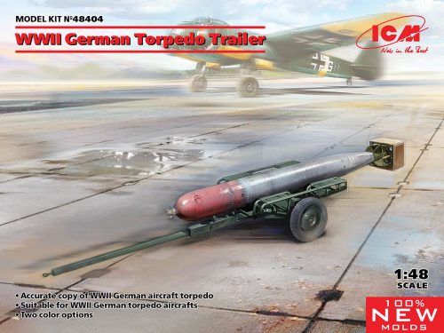 ICM WWII German Torpedo Trailer (100% new molds) 1:48 (48404)