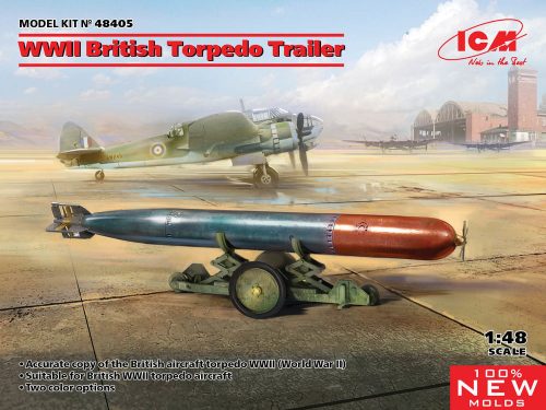 ICM WWII British Torpedo Trailer (100% new molds) 1:48 (48405)