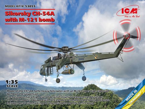 ICM Sikorsky CH-54A Tarhe with BLU-82/B Daisy Cutter bomb 1:35 (53055)
