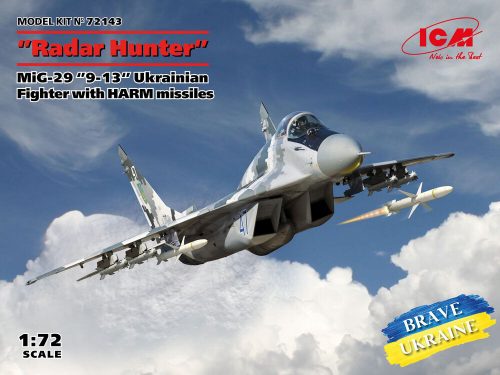 ICM Radar Hunter MiG-29 '9-13 Ukrainian Fighter with HARM missiles 1:72 (72143)