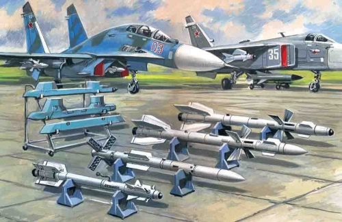 ICM Soviet Air-to-Air Aircraft Armament (R-27ER,R-27ET,R-73,R-77 missiles) 1:72 (72212)