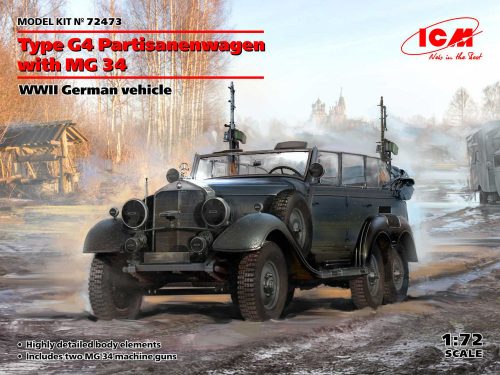 ICM Type G4 Partisanenwagen with MG 34, WWII German vehicle 1:72 (72473)