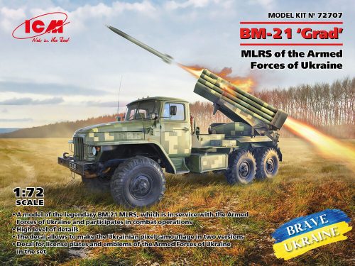 ICM BM-21 Grad, MLRS of the Armed Forces of Ukraine 1:72 (72707)