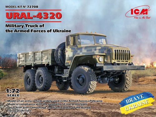 ICM URAL-4320, Military Truck of the Armed Forces of Ukraine 1:72 (72708)