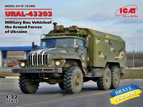 ICM URAL-43203, Military Box Vehicle of the Armed Forces of Ukraine 1:72 (72709)