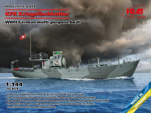 ICM KFK Kriegsfischkutter, WWII German multi-purpose boat (100% new molds) 1:144 (S.012)