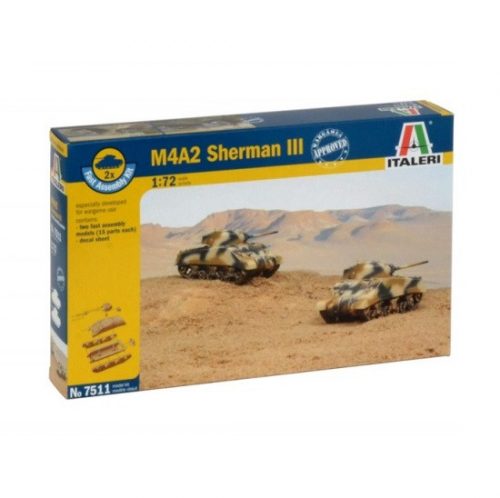 Italeri 1:72 M4A2 Sherman III (easykit 2pcs) (7511)