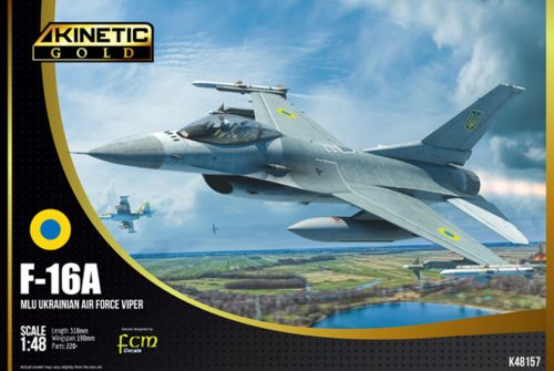 Kinetic F-16A Ukraine AF (with PIDS) 1:48 (K48157)