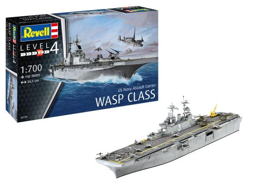 Revell US Navy Assault Carrier WASP CLASS 1:700 (05178)